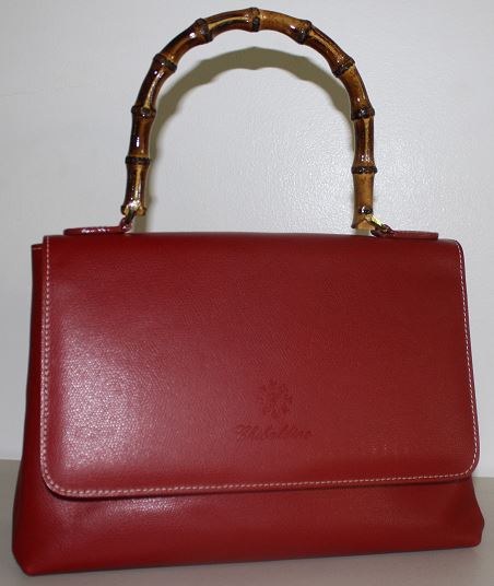 B-338 Capri : Handbag with leather or bamboo handle | Chibaldino